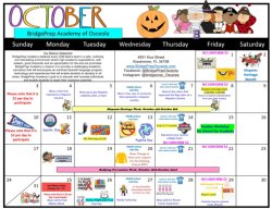 REVISED October  2021 Activity Calendar 